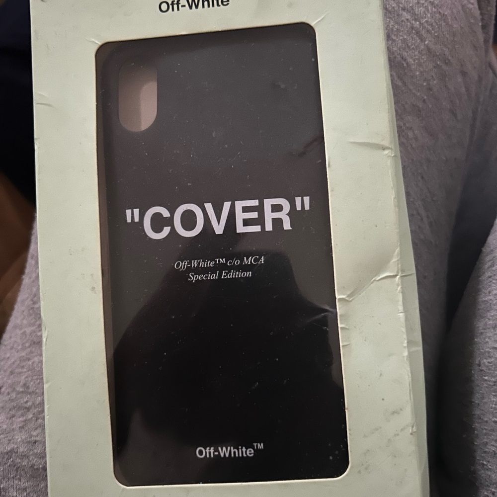 Off-White Black 'COVER' Phone Case